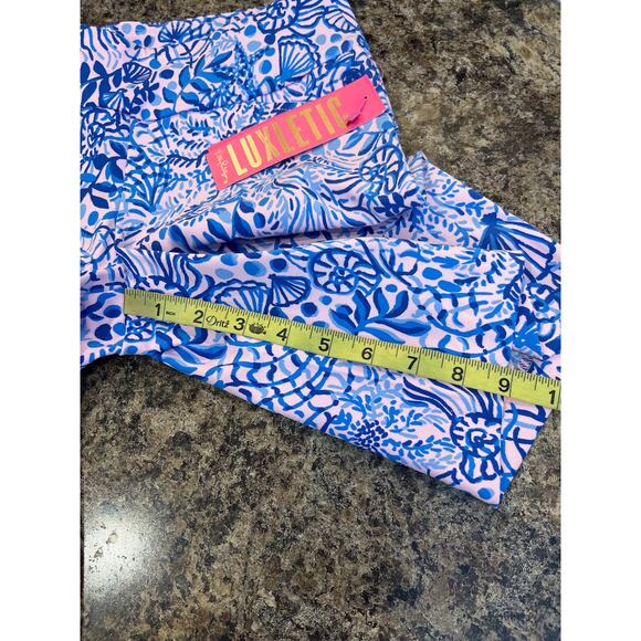 Lilly Pulitzer NEW UPF Luxletic Reid Short Calla Lilly Pink High Tides Size 00 - Picture 11 of 11